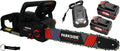 HEADNMORE tronçonneuse, 40 V, 4 Ah, Noir/Gris