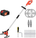 HVSYVVSRL tondeuse à gazon, 850 W, ABS + acier inoxydable + aluminium, Orange, sans Fil, Électrique Portable