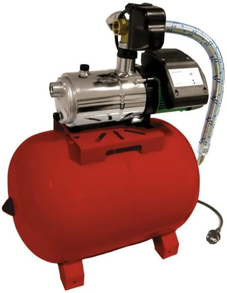 POMPES GUINARD LOISIRS Pompes d'arrosage, 100 L, 0,75 CV, Rouge, Groupe hydrophore - Dorinoxcontrol 4500-100 S