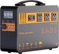 FXNFXLA groupe électrogène, 500 W, 332,8 Wh, Gris/Bleu, Centrale Électrique Portable, Générateur Solaire avec Prises Ca