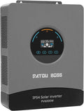 DATOUBOSS onduleur, 6000 W, 48 V, 8000 W, Gris/Noir, Solaire Hybride, Onde Sinusoïdale Pure, Array PV, MPPT 120A Intégré