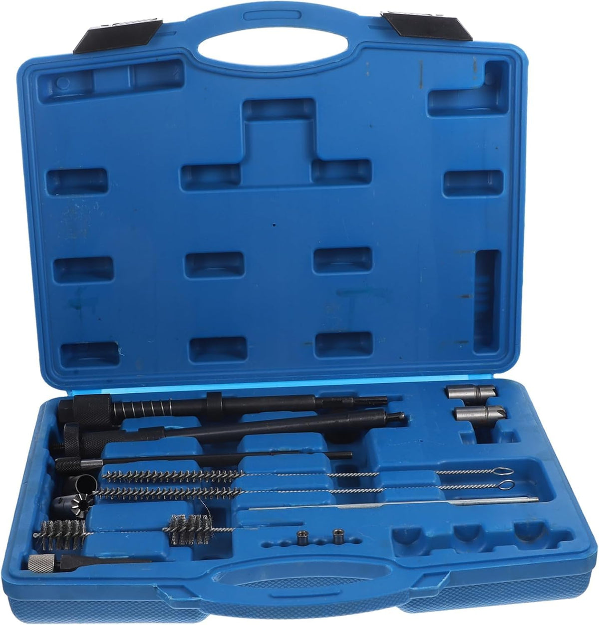 ZQYPENOZ Kits de réparation injecteur, Bleu, 1 ensemble de brosses de nettoyage de buses, kit de presse à rotule