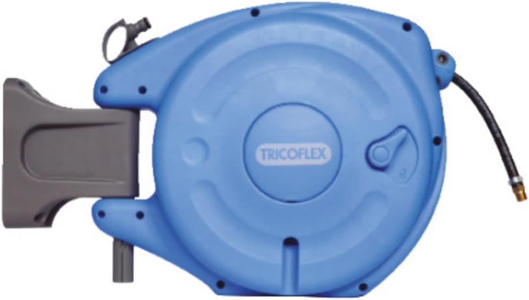 Hozelock Enrouleurs de tuyaux, 8x13 mm, Bleu/Gris, Dévidoir mural MiniReel Pro Air comprimé - TRICOFLEX - 24 863 460