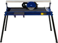 T-Mech Scies à carrelage et maçonnerie, 720 mm, 800 W, Bleu/Blanc, Scie à Carrelage sur Table de Sciage, Coupe Carreaux Électrique