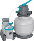 Bestway Accessoires et pièces détachées, 327 L, 55,5 cm, 44 cm, 60 cm, Gris/Vert, Pompe de Filtration à Sable pour Piscine Hors Sol 8 - x x