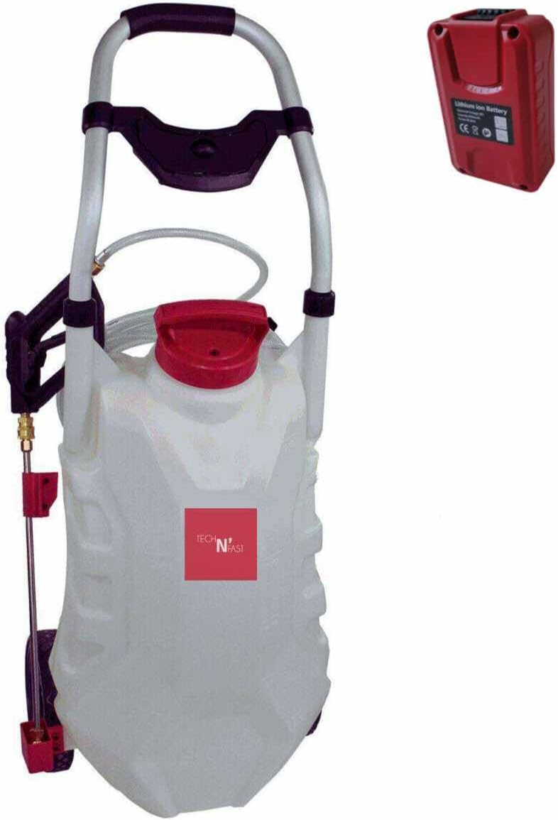 Tech'N'Fast pulvérisateur, 18 V, 30 L, Gris/Blanc, Distripro - électrique Pro Sprayer 3 pour toitures, façades - 1 Batterie - réservoir