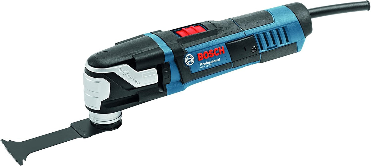 Bosch Professional Ponceuses à disque, 550 W, 000 tr/min, Bleu/Blanc, découpeur-ponceur GOP 55-36 Professional (
