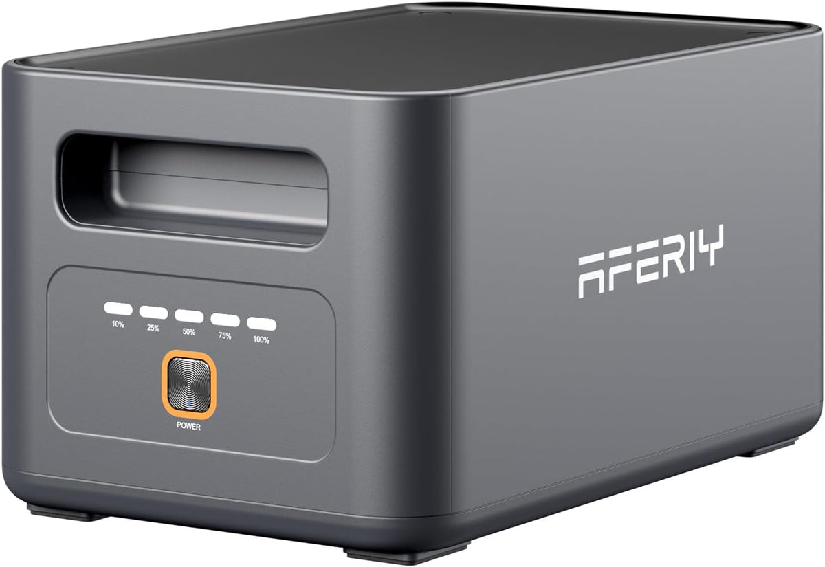 AFERIY Groupes éléctrogènes, 1024wh, Gris/Noir, Batterie Supplémentaire Compatible avec AF-P180 Pro, Batterie d'Extension
