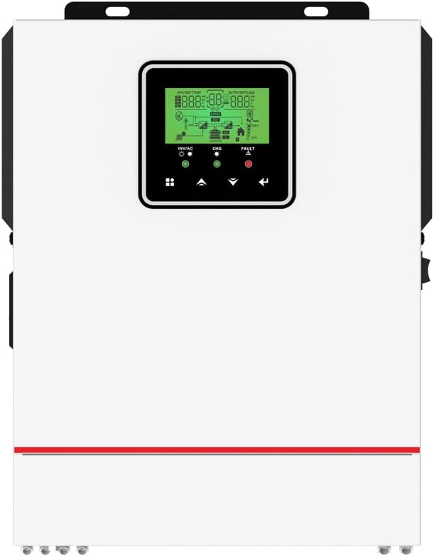 Y&H onduleur, 000 W, 12 V, 600 W, Blanc/Noir, solaire hybride 1 CC CA, sinusoïdal indép. avec chargeur MPPT 40 A