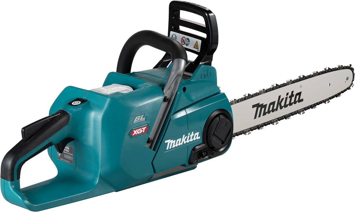 Makita tronçonneuse, 40 V, Bleu/Gris, à chaîne sans fil UCO16GZ sans batterie & sans chargeur