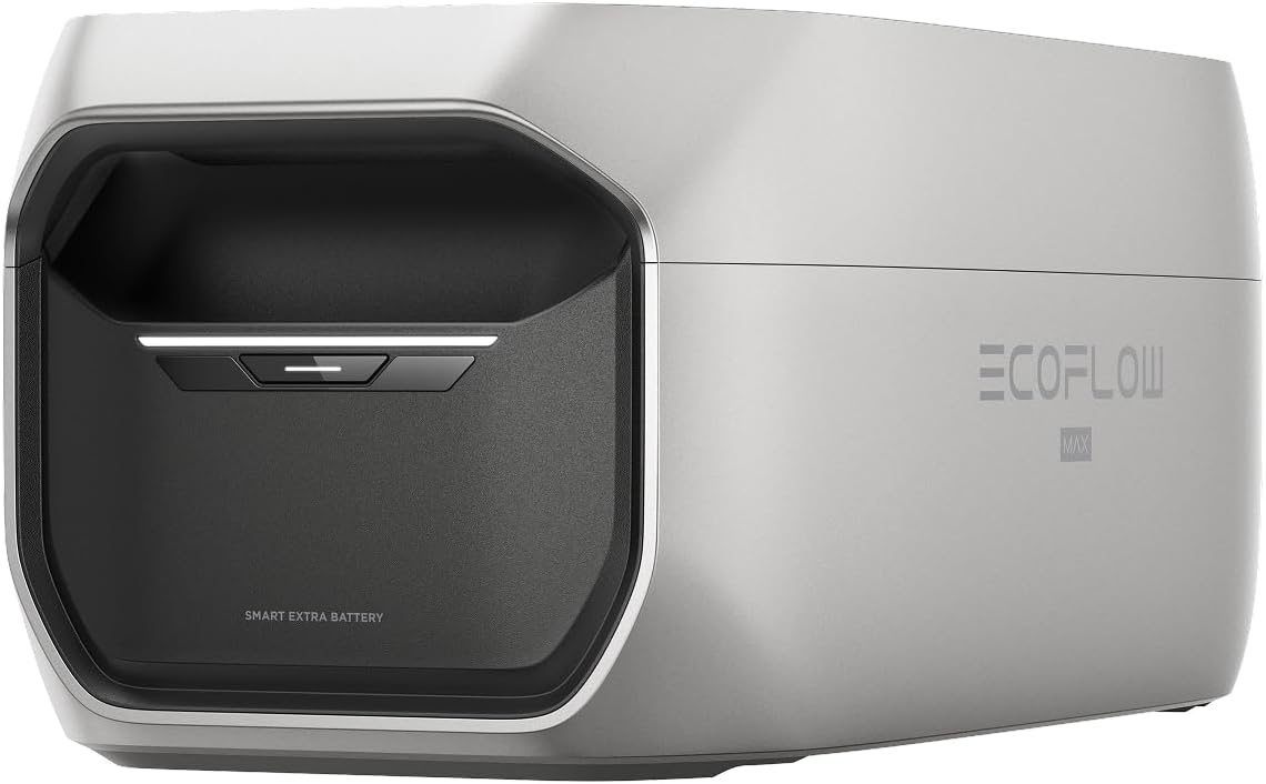 EF ECOFLOW Groupes éléctrogènes, 2048 Wh, Gris/Noir, Batterie supplémentaire de Delta 3 Max Plus