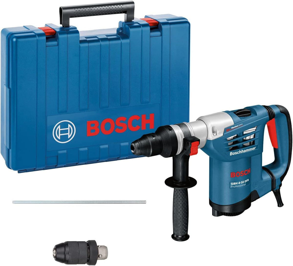 Bosch Professional Marteaux perforateurs, 13 mm, Bleu/Blanc, perforateur GBH 4-32 DFR (avec mandrin interchangeable SDS plus
