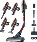 Rowenta aspirateur balai sans fil, 100 W, Noir/Rouge, X-Pert 6.60 Smart, Tube Flex, Idéal pour les Poils D'animaux