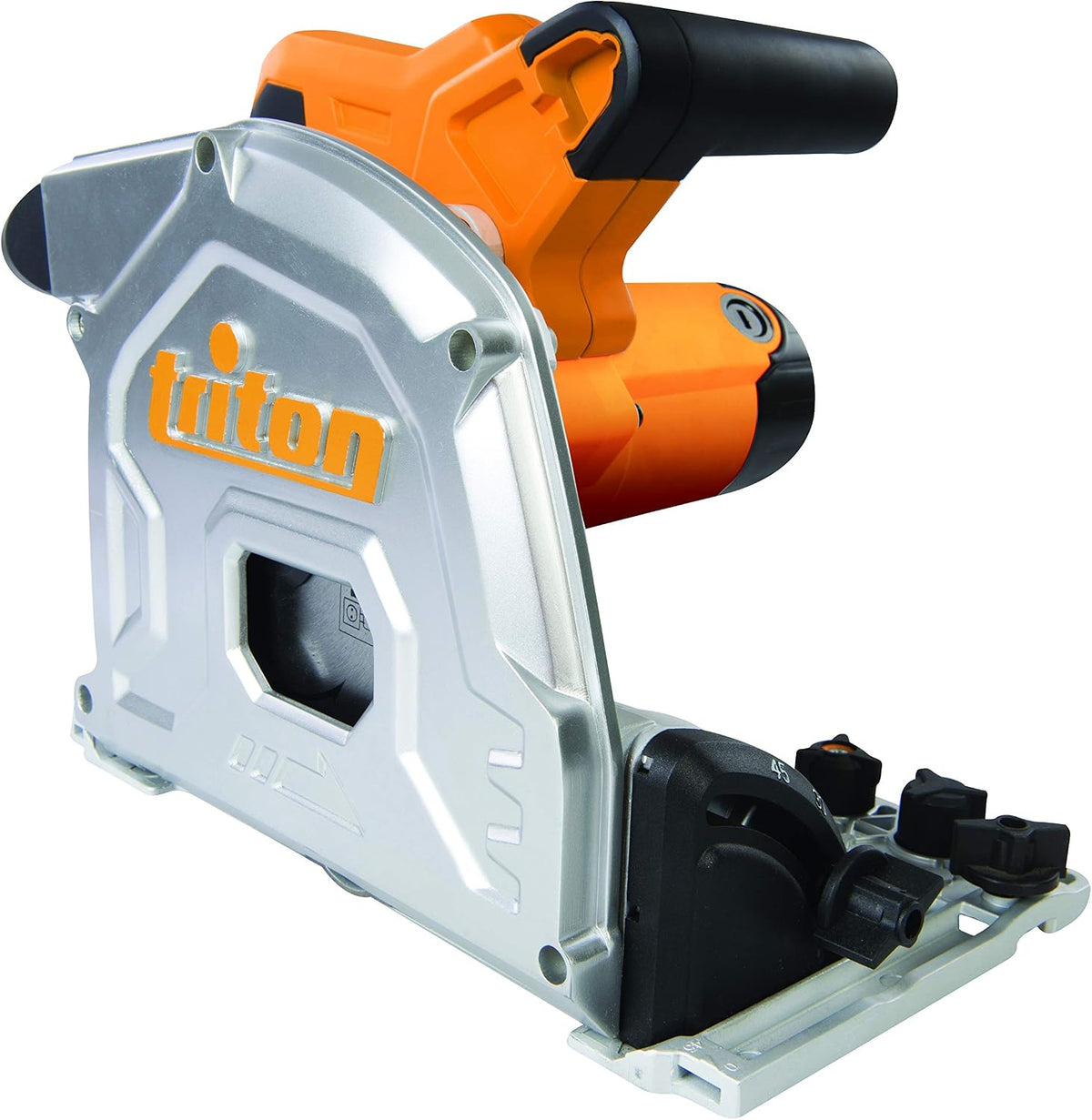 Triton scie circulaire, 1400 W, Blanc/Bleu, TTS1400 plongeante