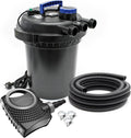 SunSun Kits pour jardins aquatiques, 10000 L, 11 W, 6000l, 40 W, 5 m, Noir/Gris, Kit complet: CPF-250 Filtre de bassin à pression jusqu'à avec lampe