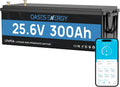 Oasesenergy batterie, 24 V, 300 Ah, 7680 Wh, Bleu/Noir, Lithium LiFePO4, LiFePO4 avec 200A Bluetooth BMS, 4000~15000 Cycles