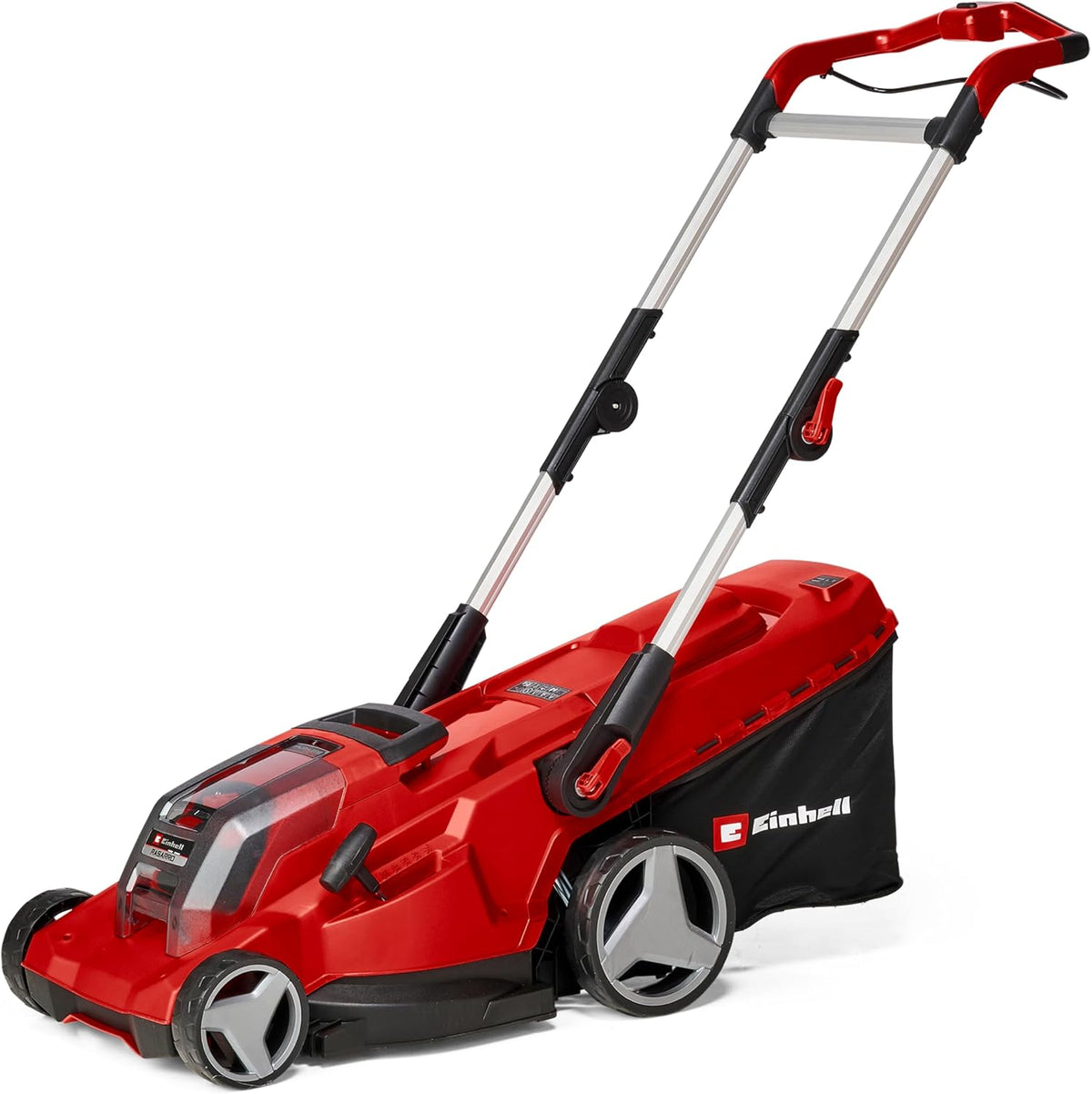 Einhell tondeuse à gazon, 36 V, 40 cm, 500 m, 50 L, 75 mm, Rouge/Blanc, Professional sans Fil RASARRO 36/40 Kit Power X-Change (