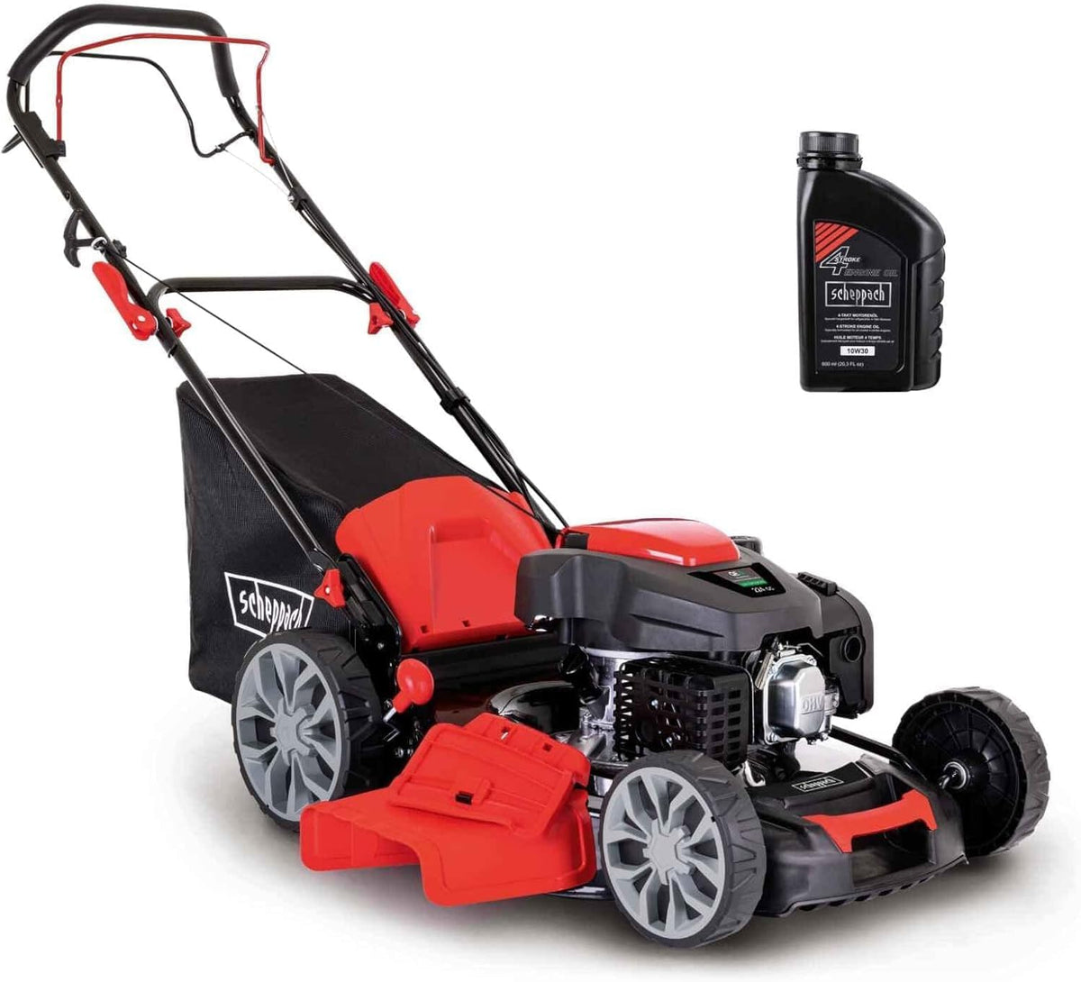 Scheppach tondeuse à gazon, Noir/Gris, Tondeuse Thermique MS225-56 - Huile Moteur Incluse
