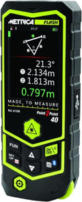 Metrica Télémètres laser, 60 m, Noir/Vert, Télémètre laser Flash point 2 point 60 - 61260