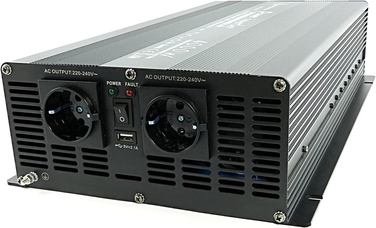 solartronics convertisseur de tension, 12 V, 4000 W, 8000 W, 230 V, Noir