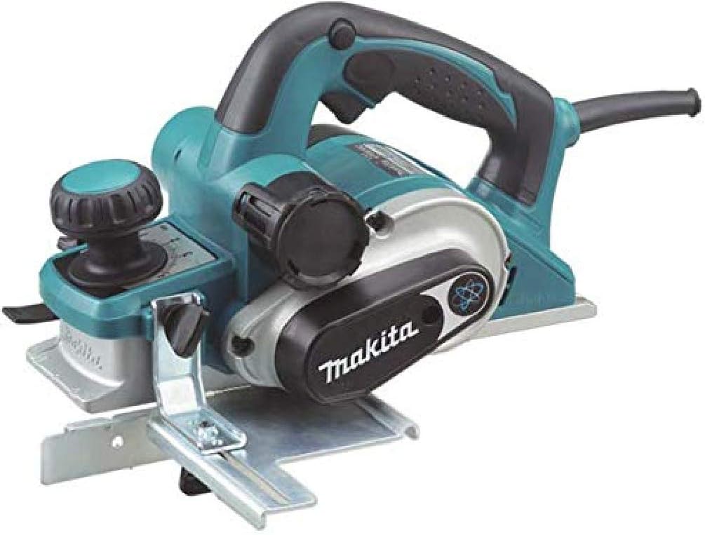 Makita Rabots, 1050 W, 82 mm, Bleu/Gris, Rabot dans coffret Makpac - KP0810CJ