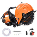 VEVOR scie circulaire, 2800 W, 356 mm, 127 mm, Orange/Noir, Scie à béton électrique, pompe à eau, la pierre et la brique