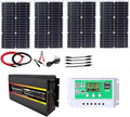 ZQIRUIQZ panneau solaire, HZ10000, 1127x420x3 mm, 100 W±5%, DC 12 V/24 V, 10000 W, Substrat en aluminium + puce à haut rendement + PET, blanc + vert