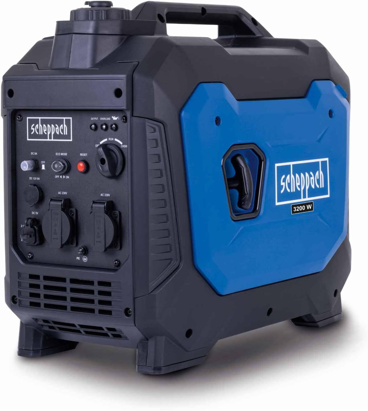 Scheppach groupe électrogène, 230 V, 3500 W, Bleu, inverter SG3500i - Moteur 4T