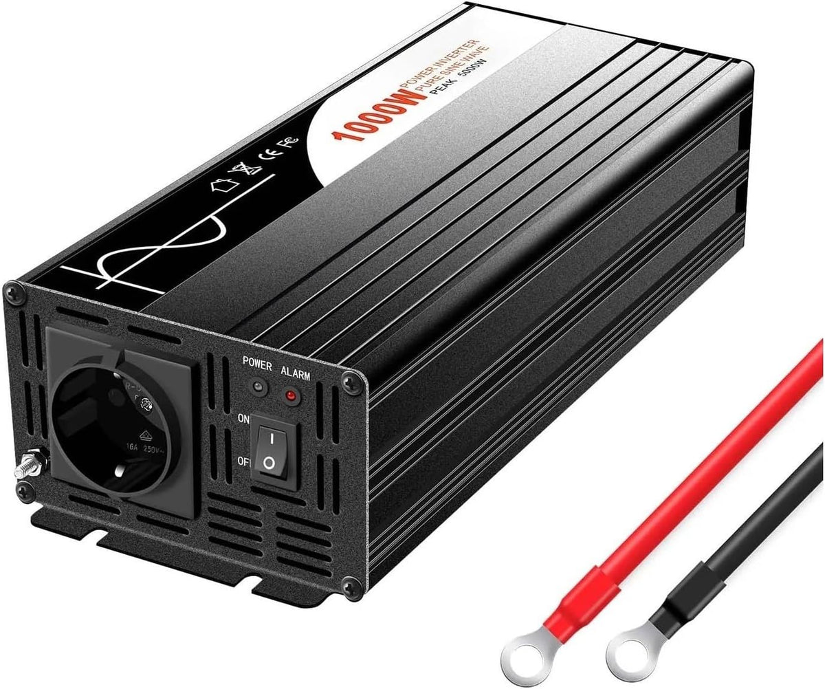 BWVMVB onduleur, 1000 W, 12 V, 220 V, 24 V, 48 V, La coque robuste offre une protection fiable contre les chutes et les impacts pour prolonger la