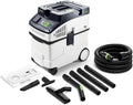 Festool aspirateur eau et poussière, 25 L, 1200 W, Blanc/Gris, CT 25 Aspirateur de Chantier Cleantec