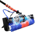 ZNZHNSI Nettoyeurs de vitres, 7,5 m, Bleu/Blanc, Brosse Rotative pour Panneaux Solaires, Double Alimentation