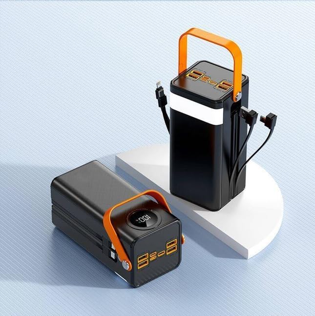 TYYCKJ Batteries externes, 149*71.5*66.5 mm, noir, blanc, Chargeur Portable 50000 mAh, Batterie Externe de Grande capacité