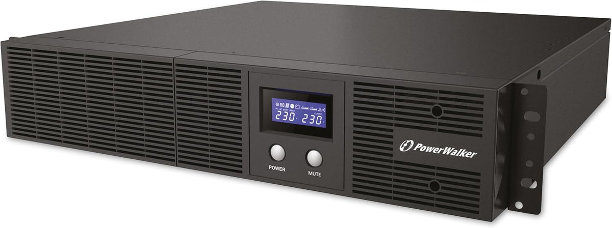 PowerWalker onduleur, 1800 W, 165 V, 290 V, 230 V, Noir/Gris