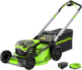 Greenworks tondeuse à gazon, 60 V, 51 cm, 85 mm, 60 litres, 4 Ah, Vert/Noir