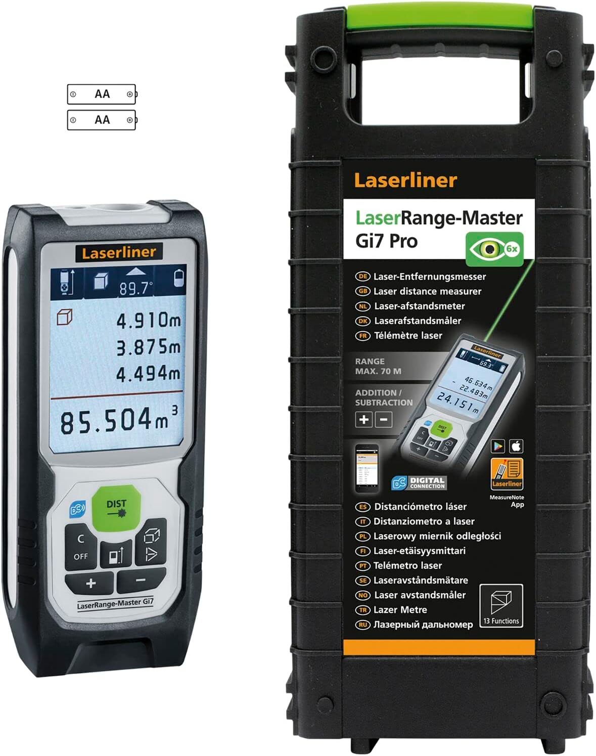 Laserliner Télémètres laser, Noir/Gris
