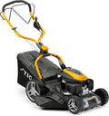 STIGA tondeuse à gazon, 748 V, 46 cm, 60 L, Noir/Gris, Combi Tondeuse à essence, automotrice, plateau de coupe en acier galvanisé