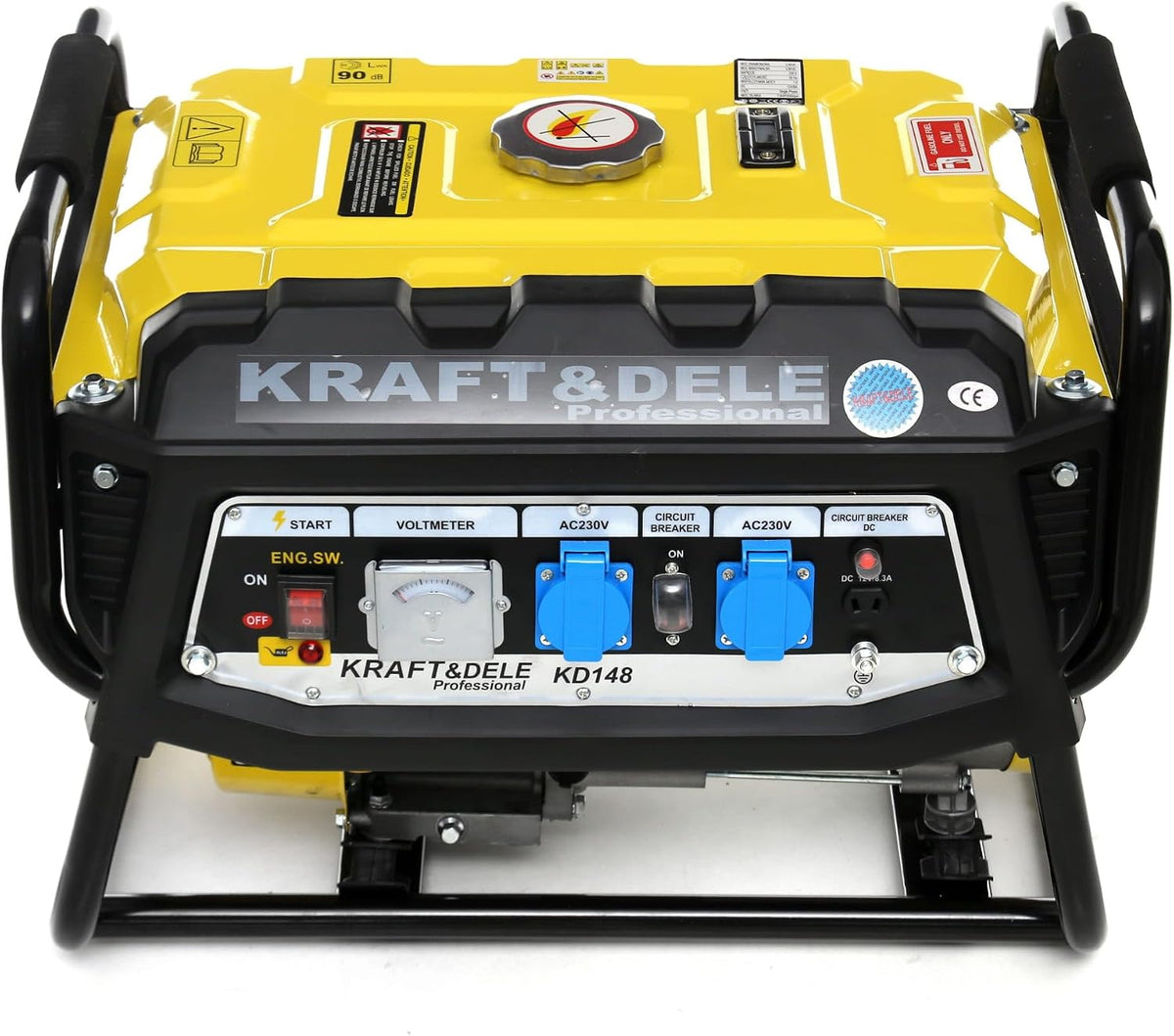 KRAFT&DELE groupe électrogène, 3500 W, 230 V, 12 V, Noir/Gris, Générateur de courant professionnel Kraft & Dele KD148