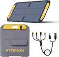 VTOMAN panneau solaire, 110 W, Gris/Bleu, Pliable et léger, chargeur de batterie ETFE