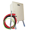 Tableaux à disjoncteurs Carré Rouge, 3 m, 49 x 35 x 20 cm, Rouge, - Coffret Compteur de Chantier Monophasé 15/45A