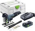 Festool Scies sauteuses, Gris/Blanc, Scie sauteuse sans fil CARVEX PSC 420 HPC 4, 0 EBI-Plus
