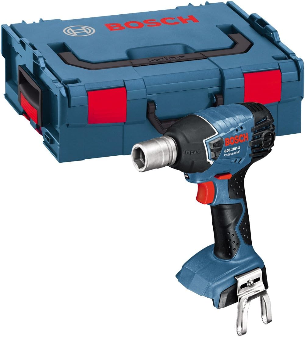 Bosch Professional Perceuses à percussion, 18 V, 18 V, Bleu/Blanc, Clé à Chocs Sans Fil GDS -LI (, Couple max. : 180 Nm