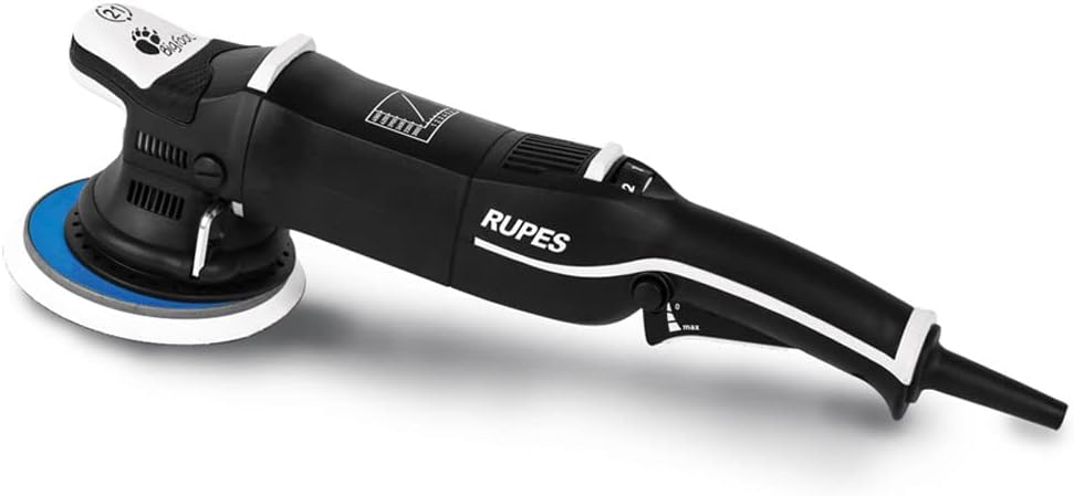 RUPES polisseuse, Noir/Gris, LHR21 Mark III pour nettoyage de voiture, nettoyeur orbital, outil de nettoyage de voiture pour lavage