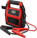 TGTHDD Démarreurs, 248 x 248 x 96 mm, 12 V, 24 V, Rouge/Noir, Démarreur portable 42 000 mAh, Courant de crête de 1500 A pour toutes les voitures
