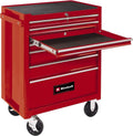 armoire Einhell, 150 kg, Rouge, Chariot d'atelier TC-TW 150 (7 tiroirs, système Interlock, Charge Max, verrouillable