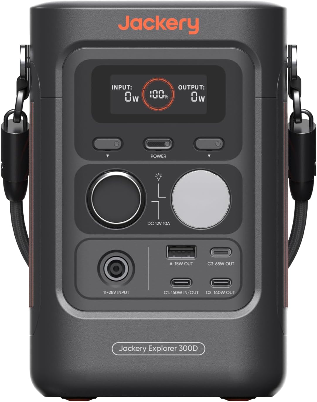 Jackery groupe électrogène, 288 Wh, 300 W, Noir/Gris, Explorer 300D Station Électrique Portable, Batterie LFP