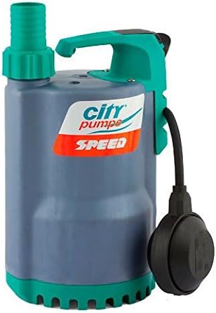 City Pumps Pompes submersibles, 15000 l, Bleu, Pompe vide-cave étanche SPEED70, Hauteur max 10, Puissance 0