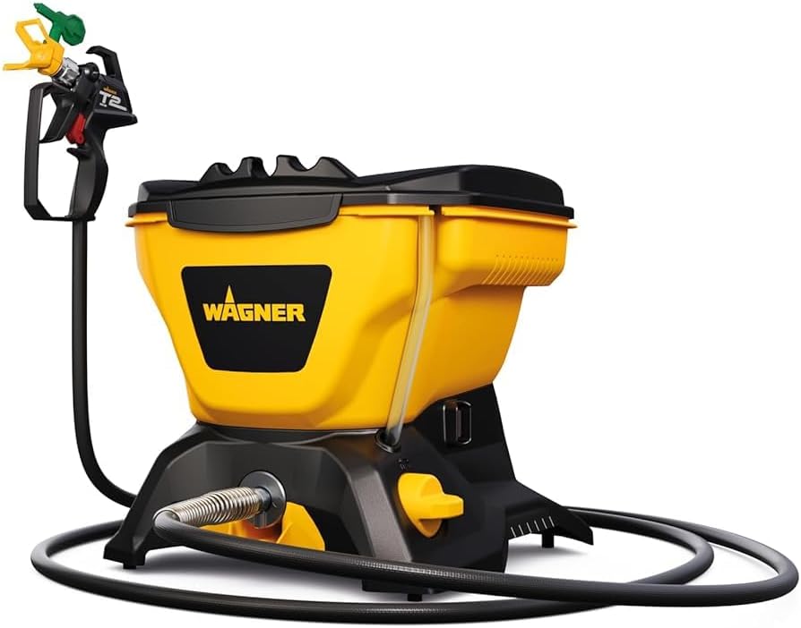 Wagner pulvérisateur, 150 M, 5500 ML, Noir/Jaune, Airless de Peinture Control pour peintures murales, Volume du réservoir