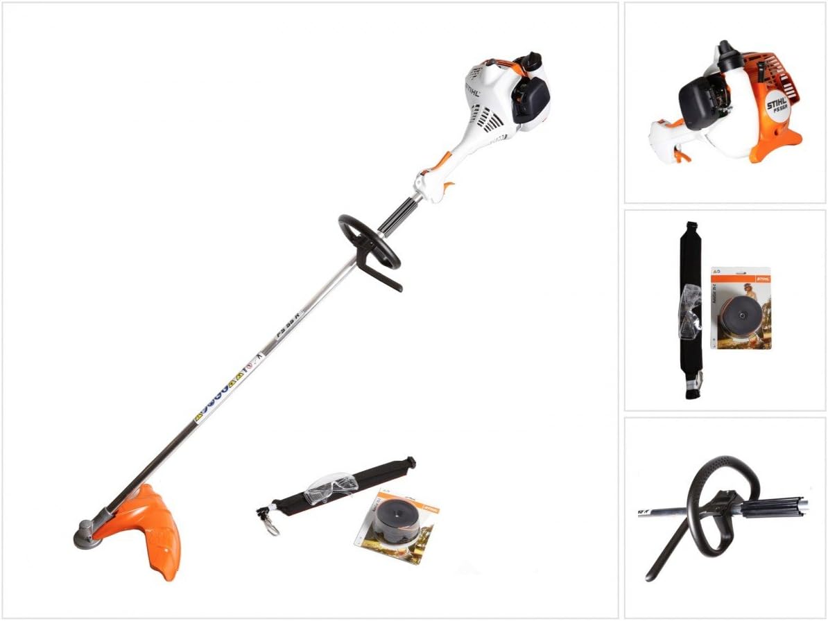 Stihl débroussailleuse, 0,75 kW / 1 CV, 0,75 kW, Gris/Blanc, FS 55 R /1, 0 CV avec poignée périphérique