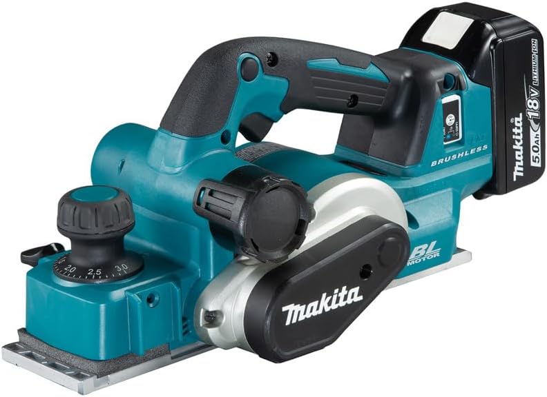 Makita Rabots, 18 V, 82 mm, Bleu/Noir, Rabot LXT largeur (Machine seule) en MAKPAC - DKP181ZJ