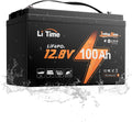 Litime batterie, 12 V, 100 Ah, Noir/Gris, Lithium LiFePO4 pour Moteurs Hors-Bord, s Marines avec Protection Basses Températures